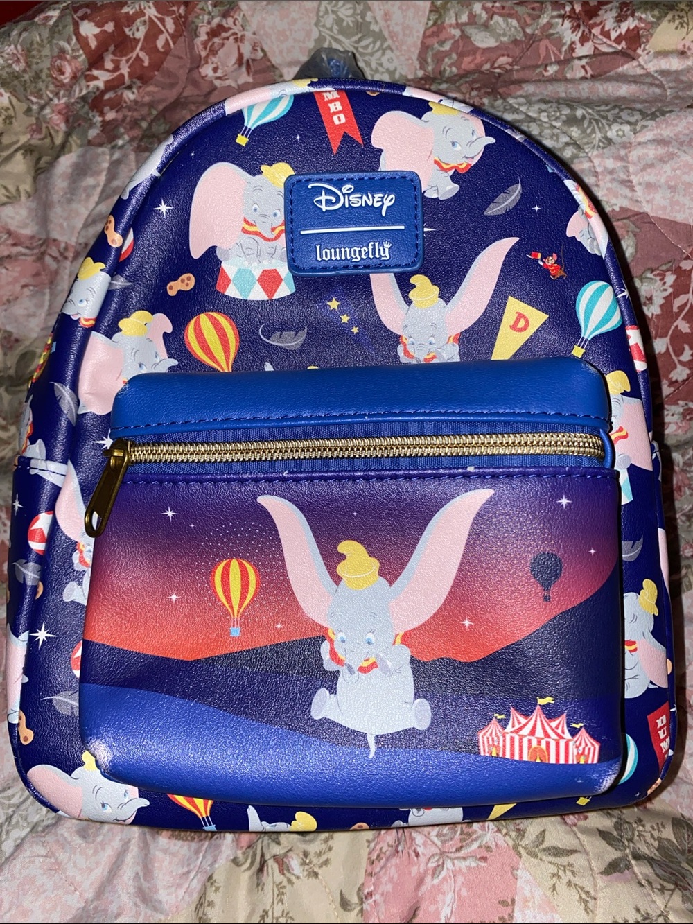 Disney x Loungefly Dumbo Navy Mini Backpack